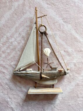 ⛵️ Wooden Sailboat Home Decor ⛵️